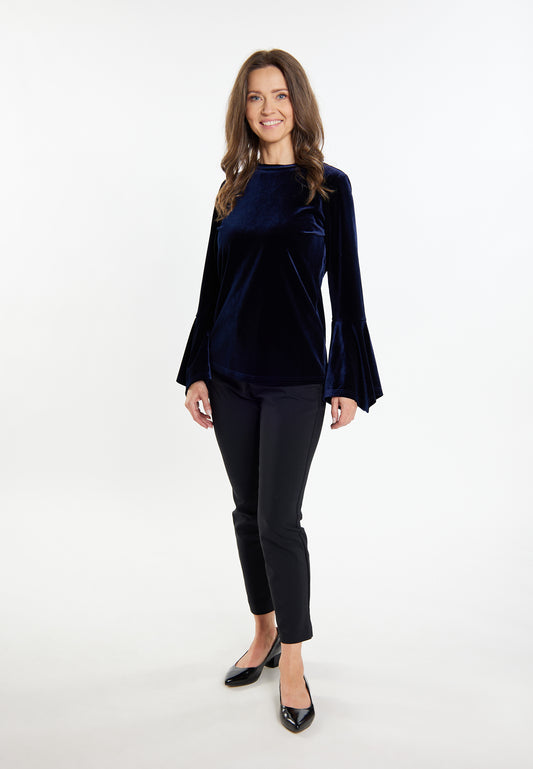 usha Women's Velvet Shirt