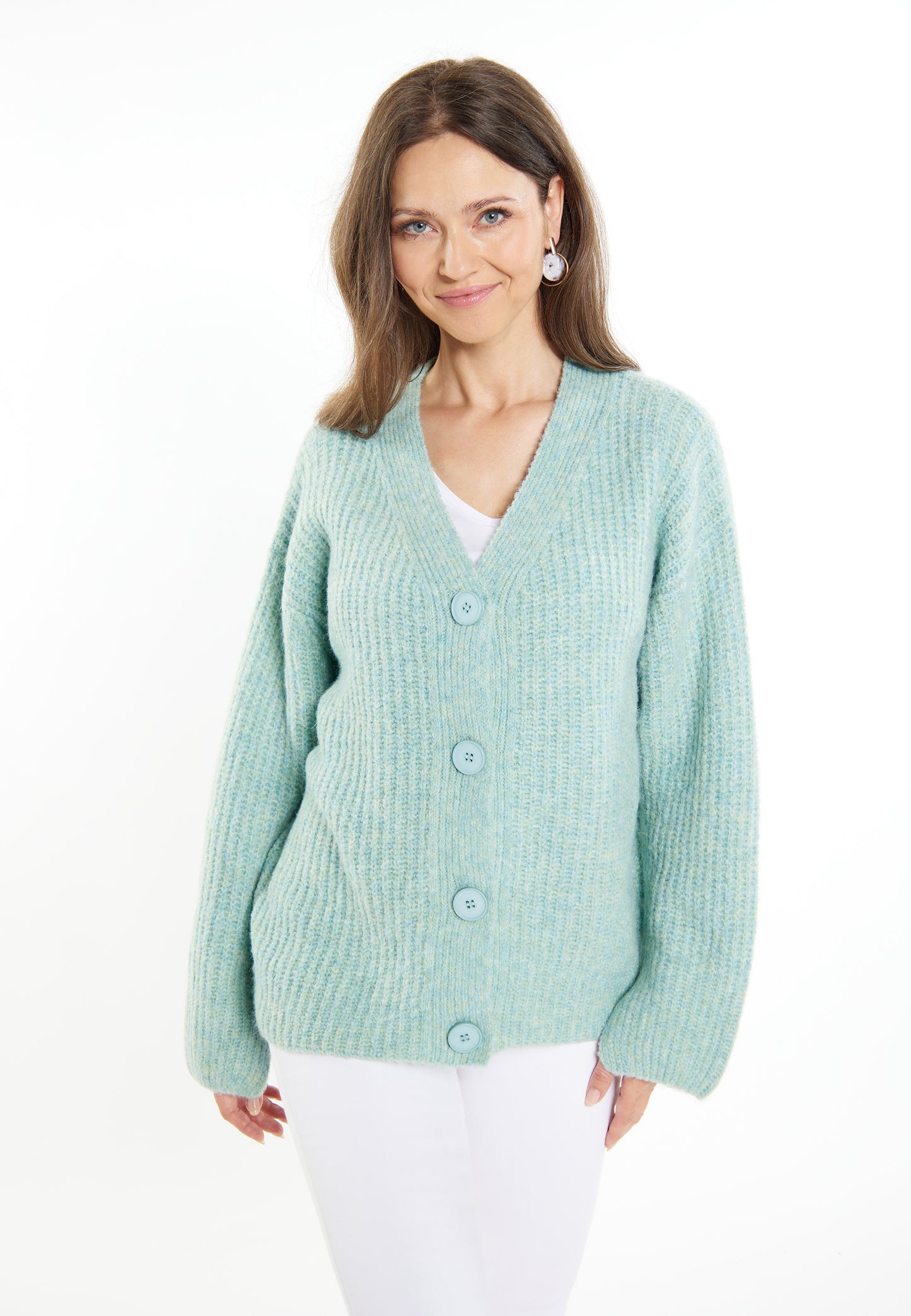 usha WHITE LABEL Women's Knit Cardigan