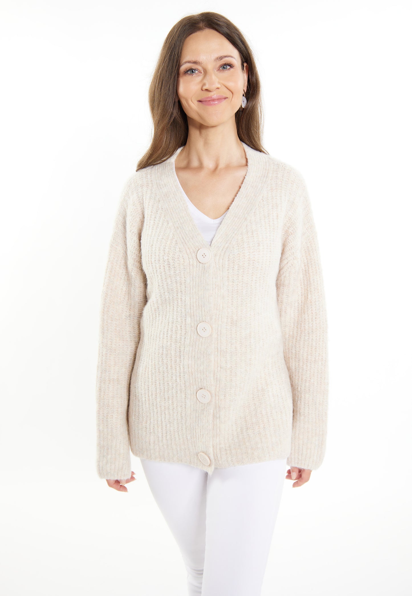 usha WHITE LABEL Women's Knit Cardigan