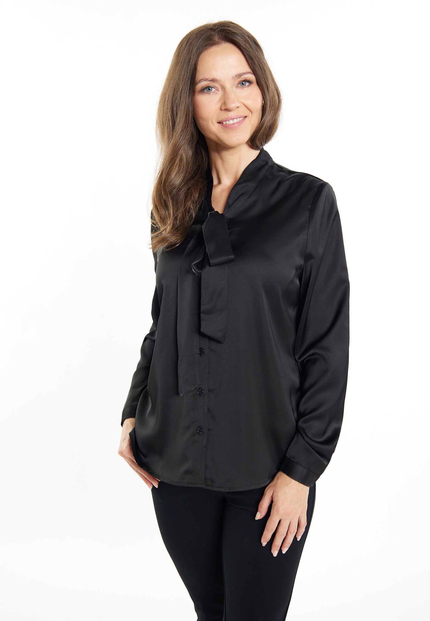 usha BLACK LABEL Women's Long Sleeve Blouse