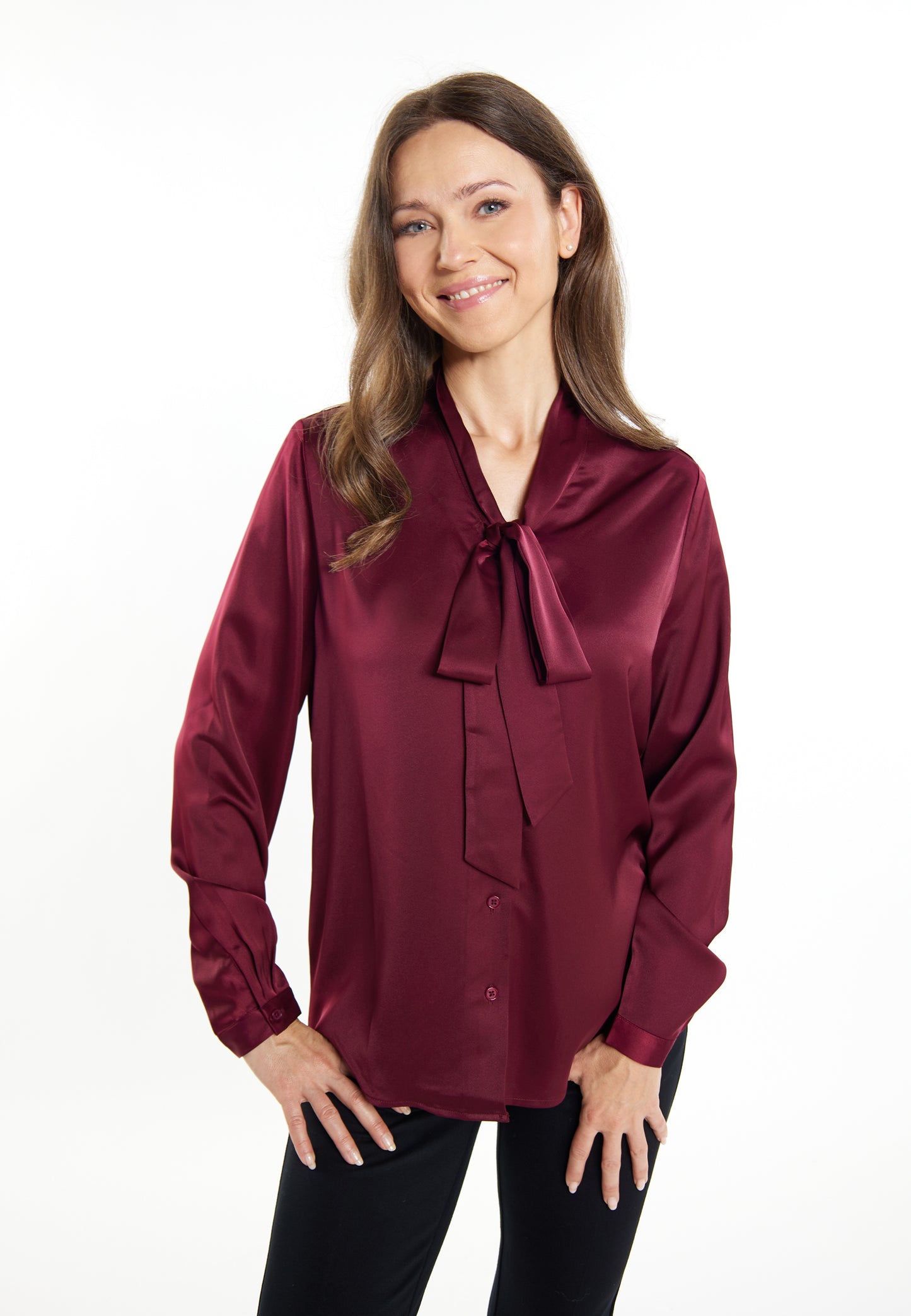 usha BLACK LABEL Women's Long Sleeve Blouse