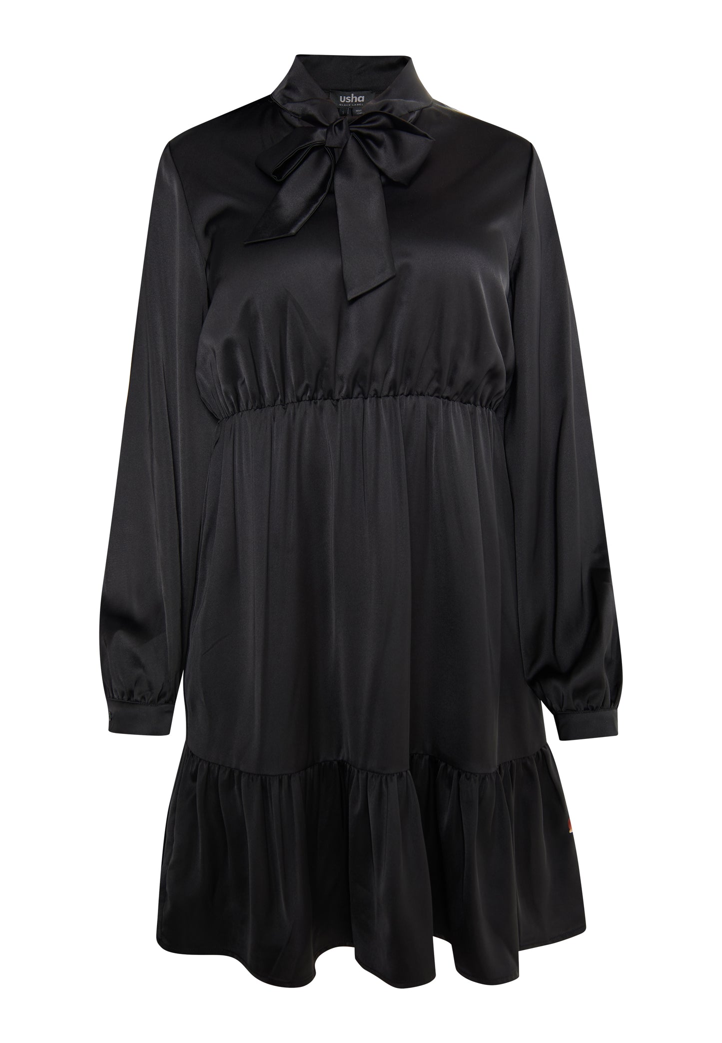 usha BLACK LABEL Women's Midi Dress With Flounce