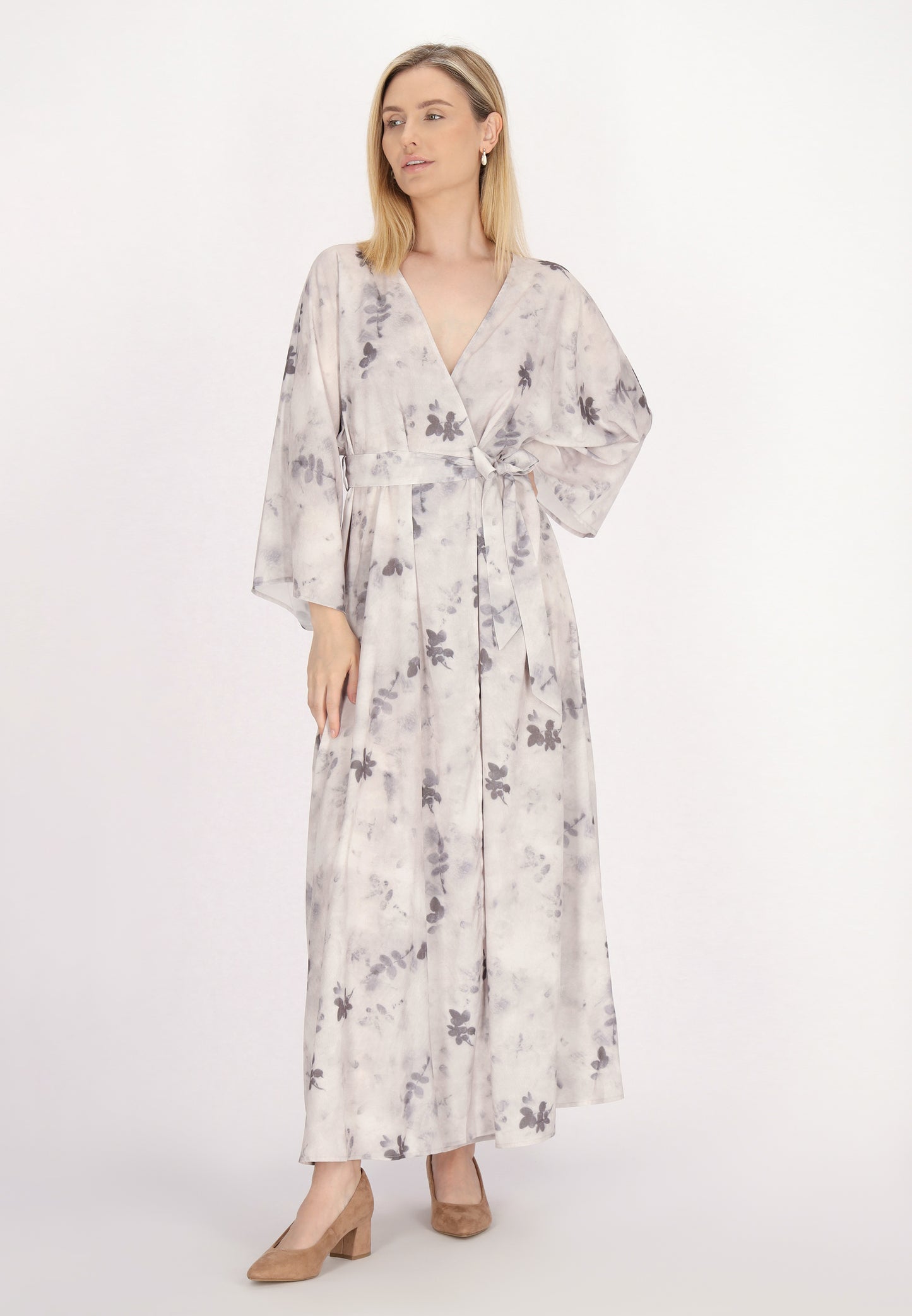 usha WHITE LABEL Women's Kimono Dress