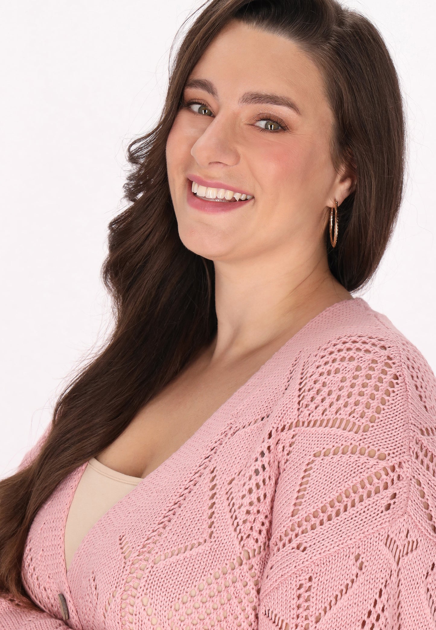 usha FESTIVAL Women's Plus Size Cardigan