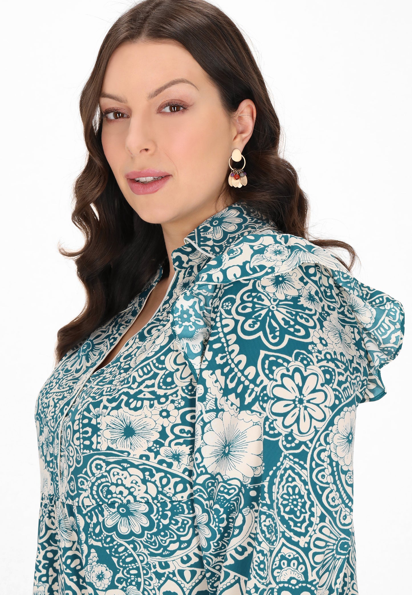 usha Damen Plus Size Kleid