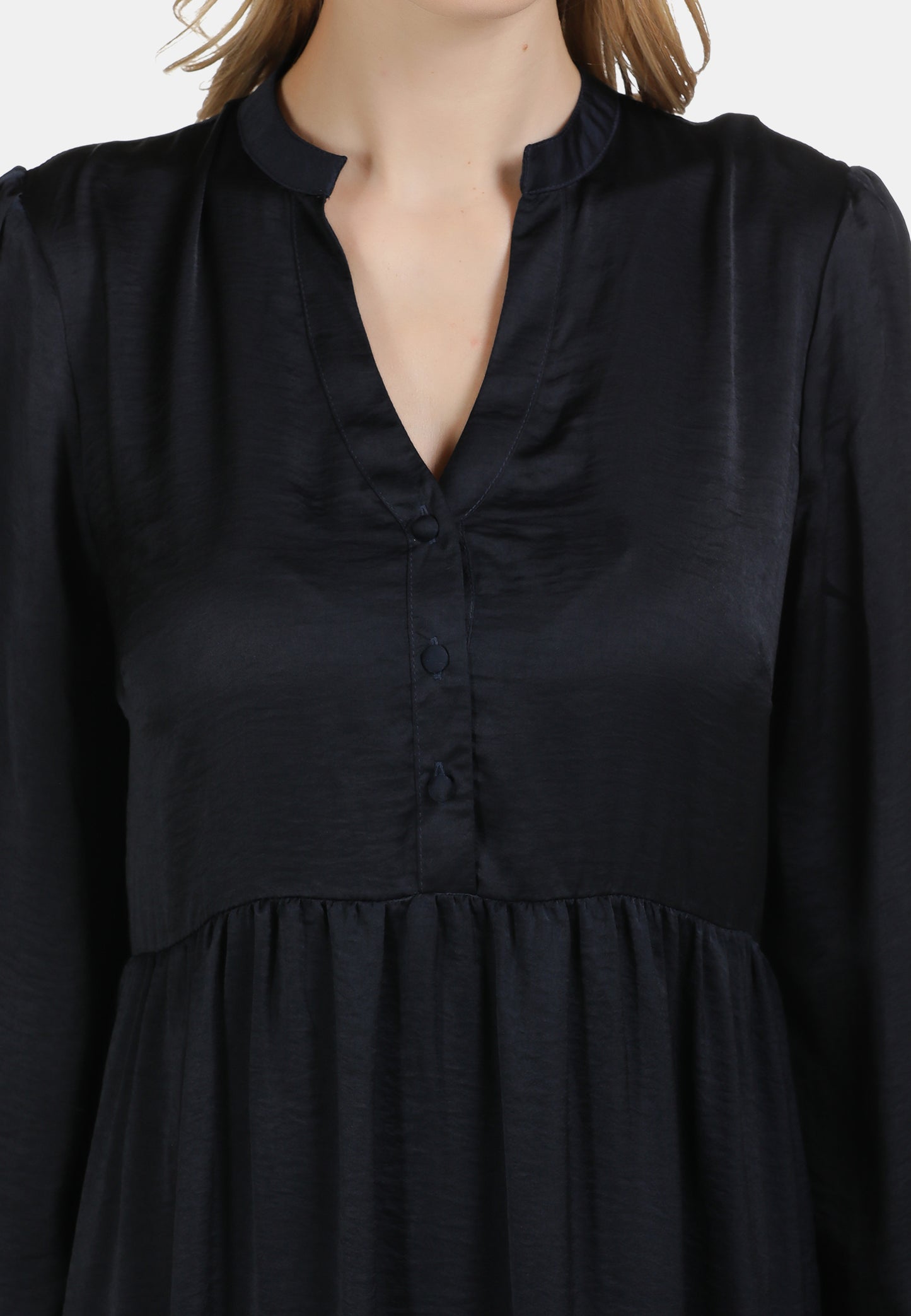 usha Damen Satinkleid