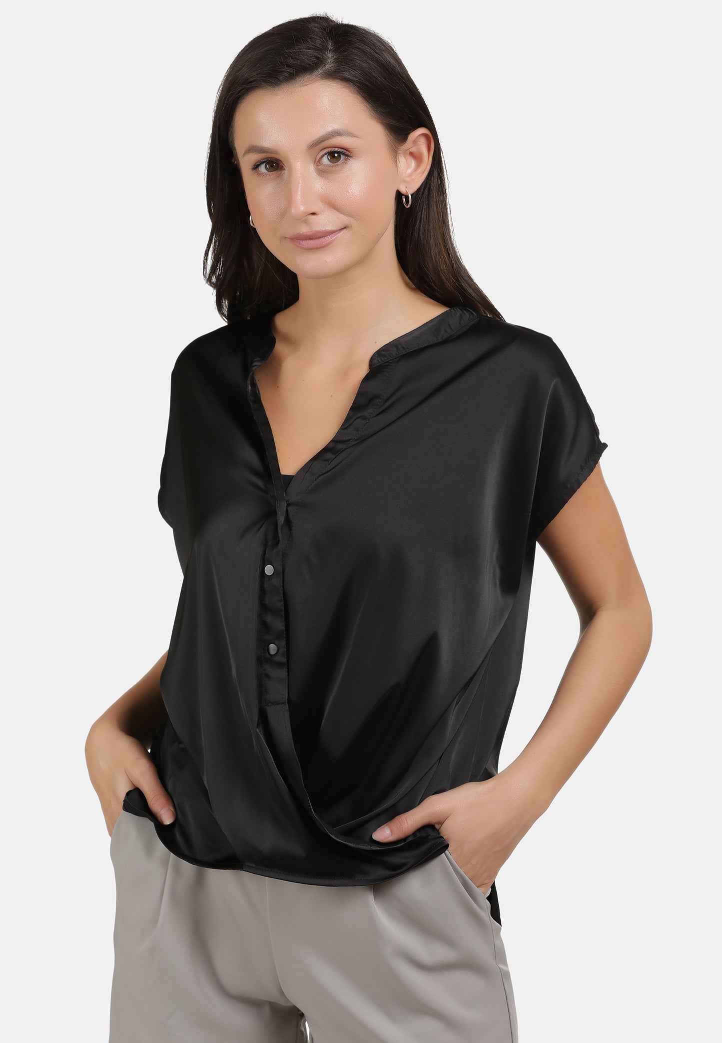usha BLACK LABEL Women's Slip On Blouse