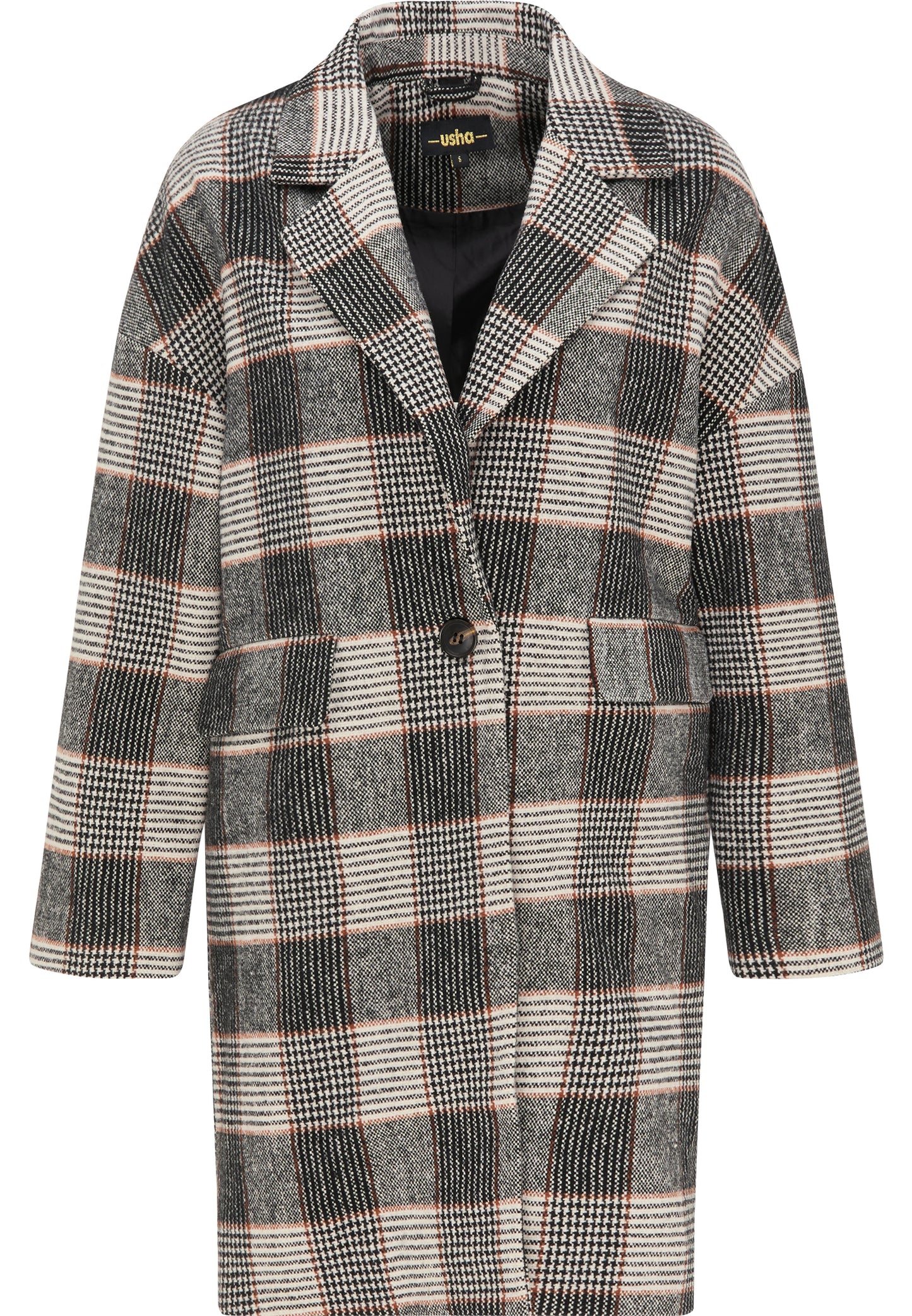 usha BLACK LABEL Women's Encheck Coat