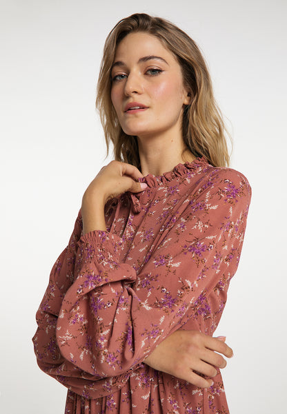 usha Damen Bluse Kleid