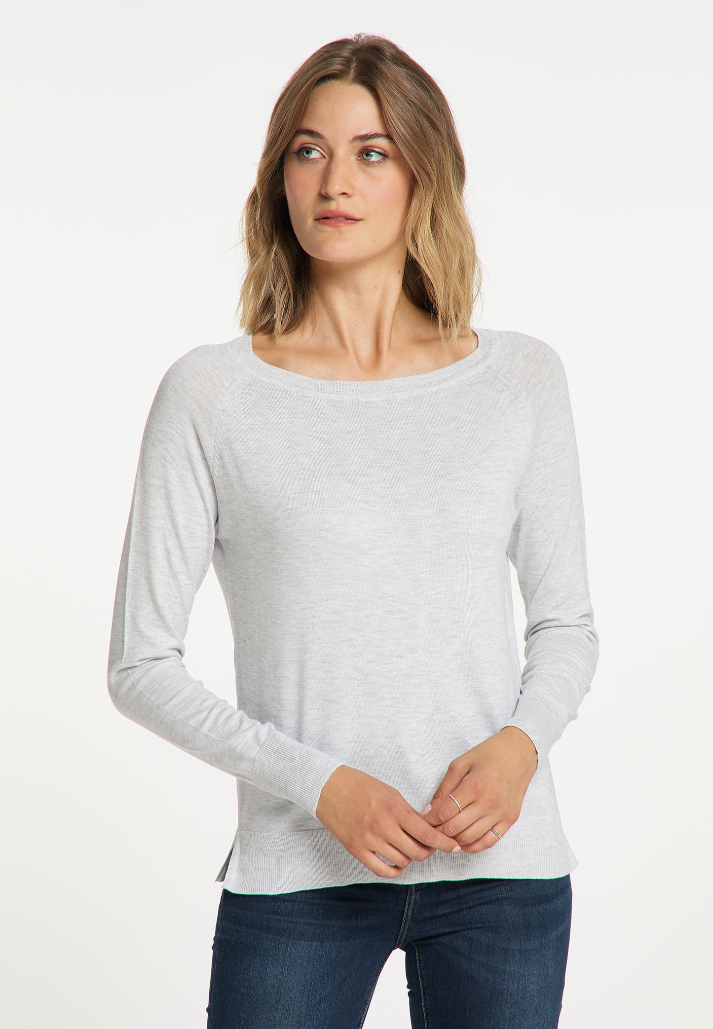 usha BLUE LABEL Women's Crew Neck Sweater