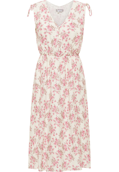 usha Damen's Kleid mit Blumenmuster