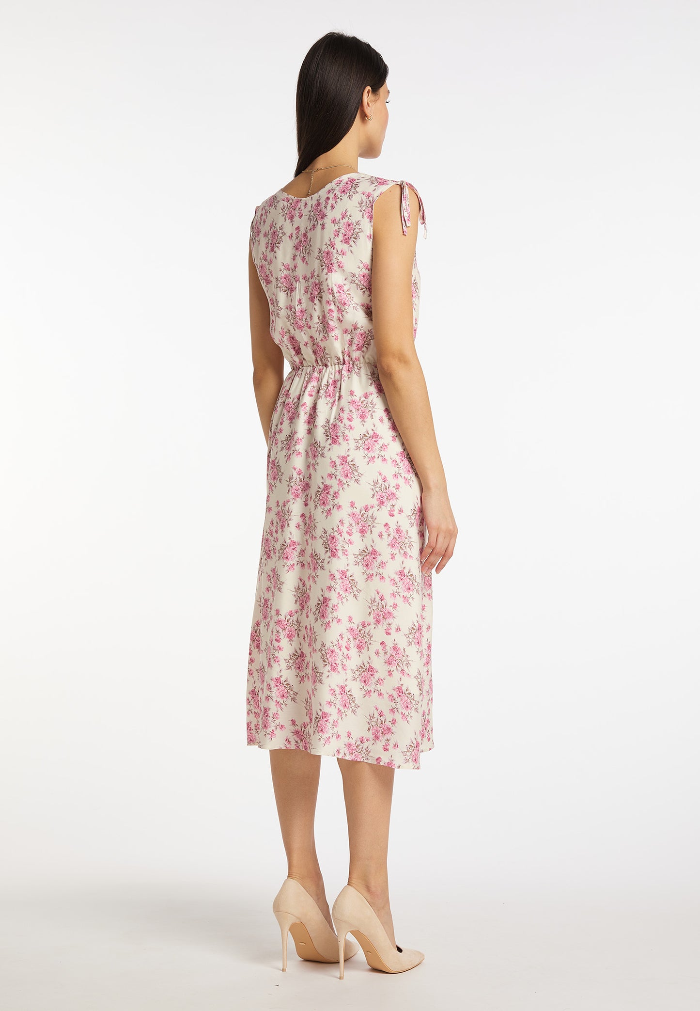 usha Damen's Kleid mit Blumenmuster