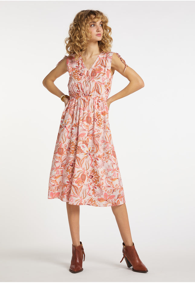 usha FESTIVAL Women's Kleid Mit Bl?Tenprint