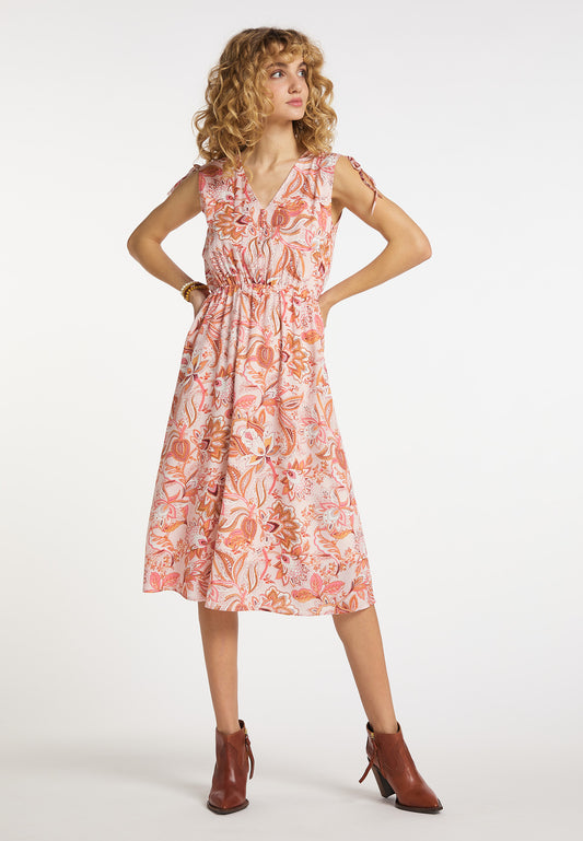 usha FESTIVAL Women's Kleid Mit Bl?Tenprint
