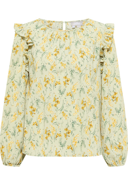 usha Damen Bluse mit floralem Druck