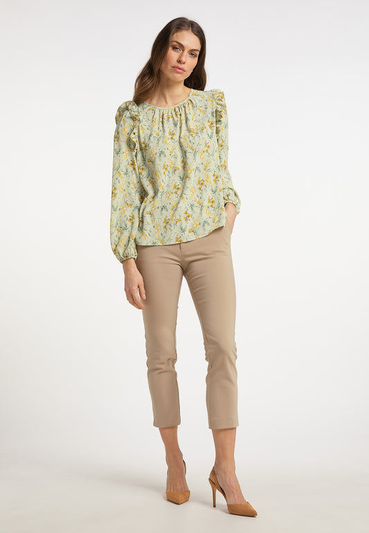 usha Women's Blouse With Floral Print