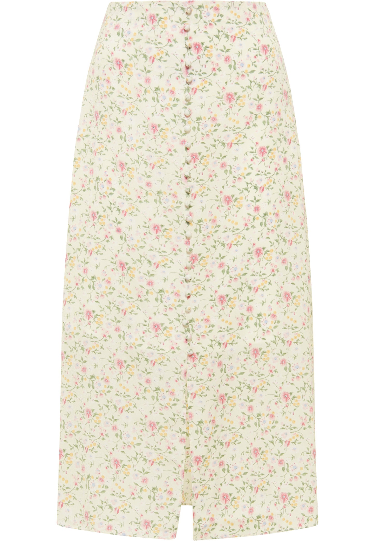 usha Damen Midi-Rock mit Blumenmuster