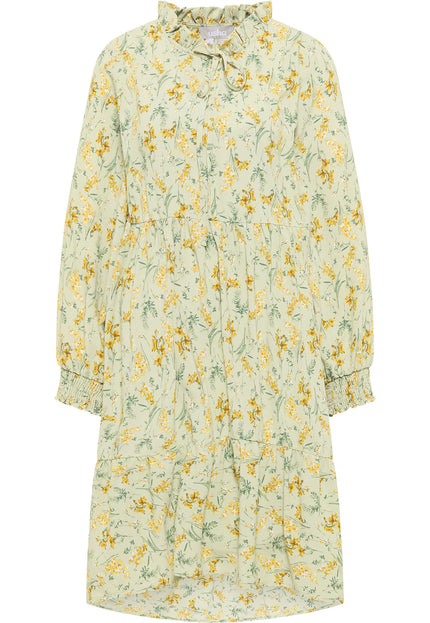 usha Damen's Kleid mit Blumenmuster