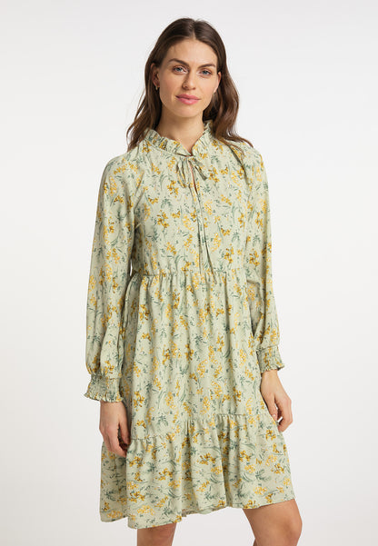usha Damen's Kleid mit Blumenmuster