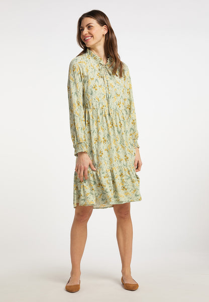 usha Damen's Kleid mit Blumenmuster