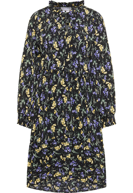 usha Damen's Kleid mit Blumenmuster