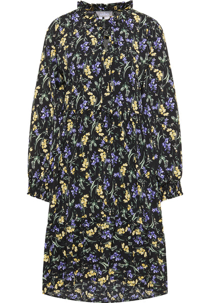 usha Damen's Kleid mit Blumenmuster