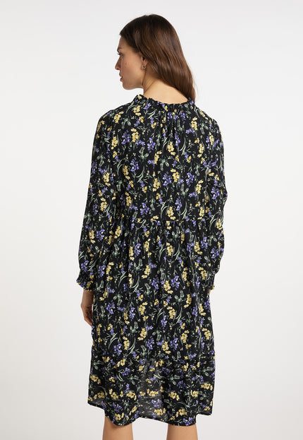 usha Damen's Kleid mit Blumenmuster
