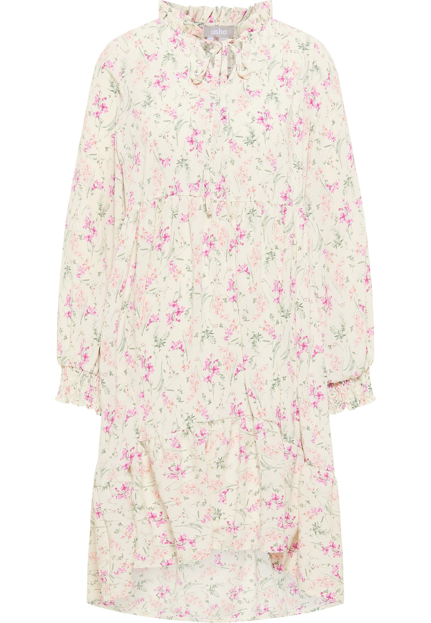 usha Damen's Kleid mit Blumenmuster