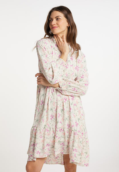 usha Damen's Kleid mit Blumenmuster
