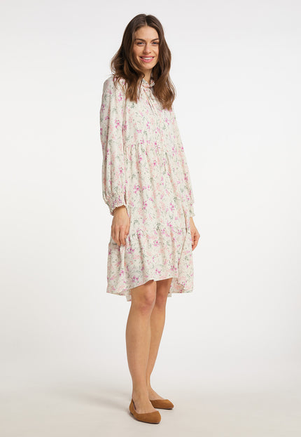 usha Damen's Kleid mit Blumenmuster