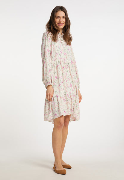 usha Damen's Kleid mit Blumenmuster