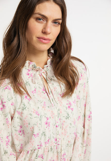 usha Damen's Kleid mit Blumenmuster