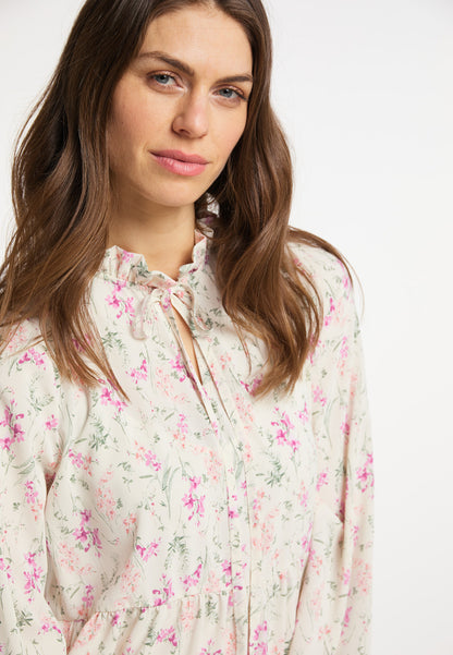 usha Damen's Kleid mit Blumenmuster
