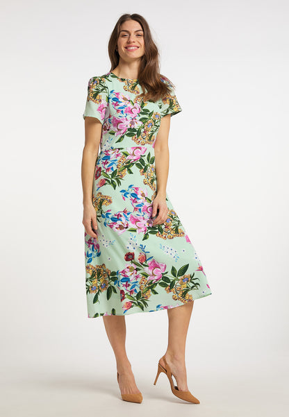 usha Damen Midi Kleid