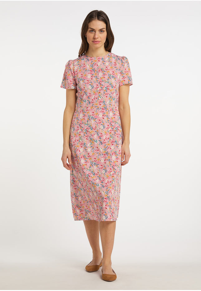 usha Damen Midi Kleid