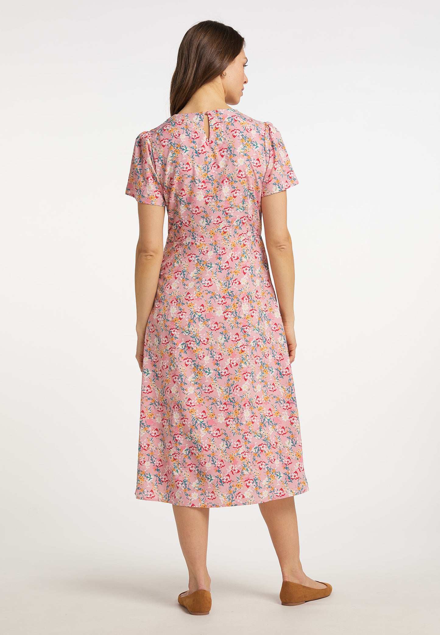usha Damen Midi Kleid