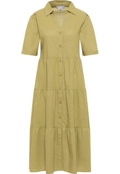 usha Damen's Wide Midi Kleid