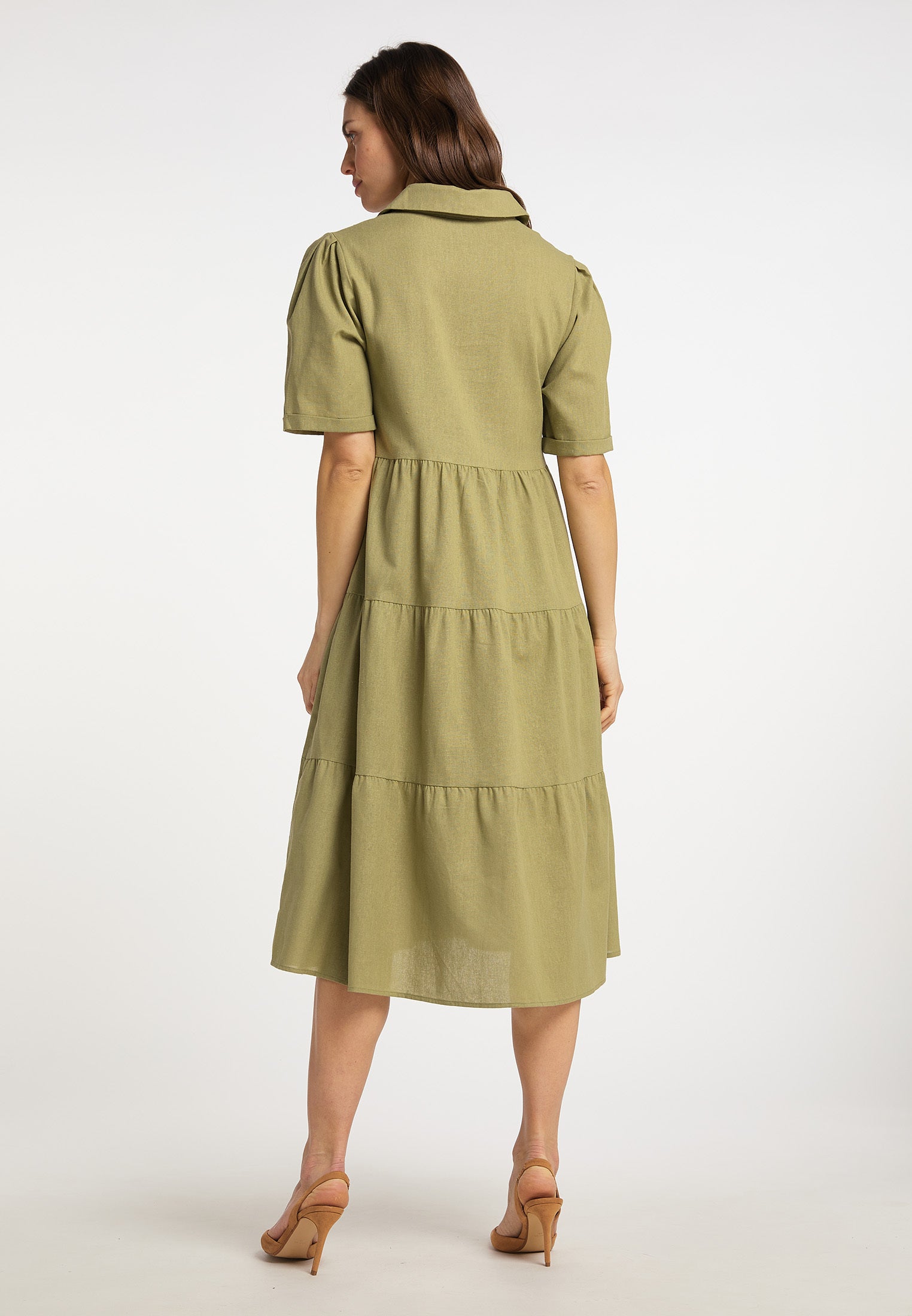usha Damen's Wide Midi Kleid