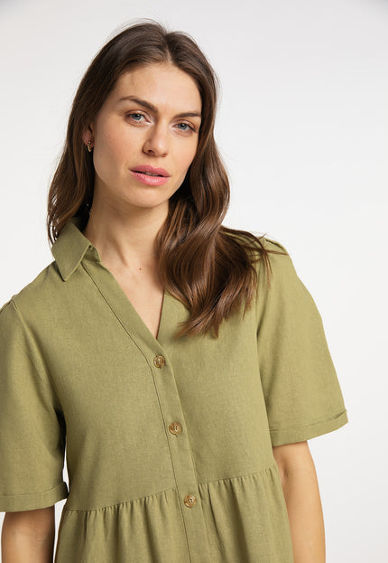 usha Damen's Wide Midi Kleid