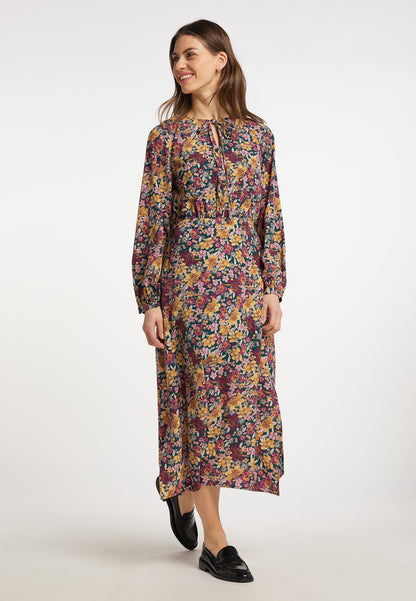 usha Damen Floral Print Maxi Kleid