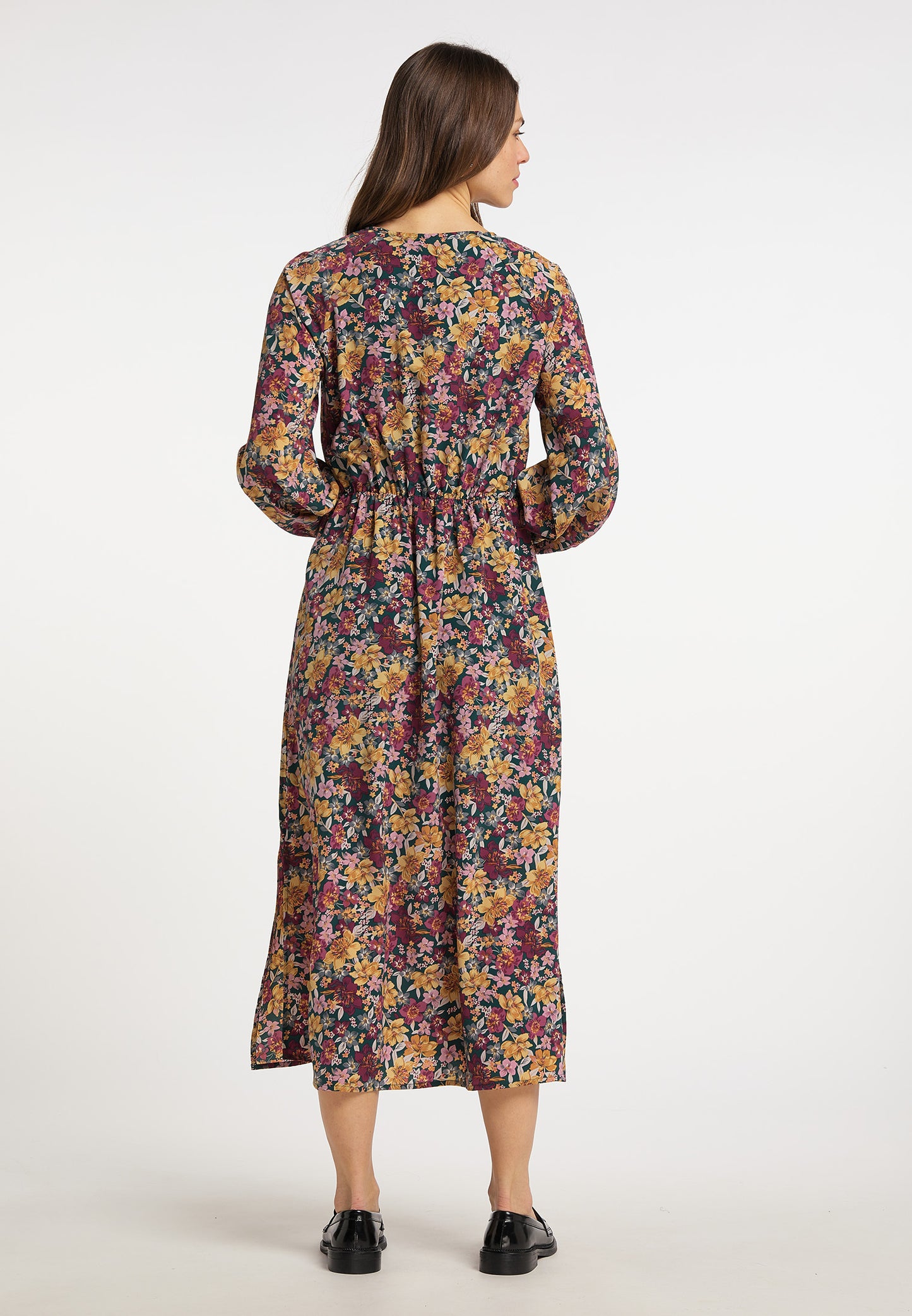 usha Damen Floral Print Maxi Kleid
