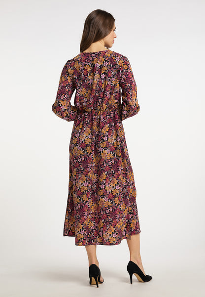 usha Damen Floral Print Maxi Kleid