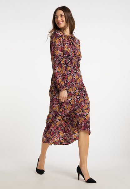 usha Damen Floral Print Maxi Kleid