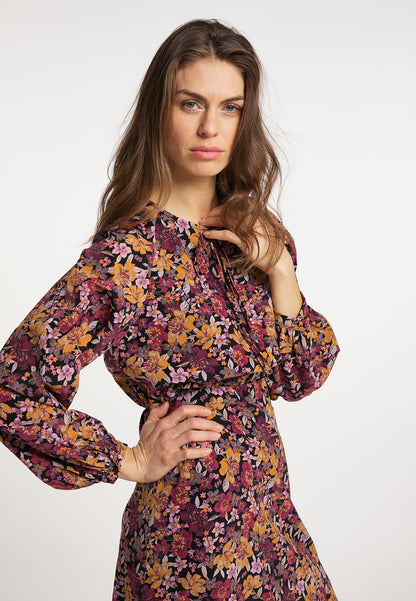 usha Damen Floral Print Maxi Kleid