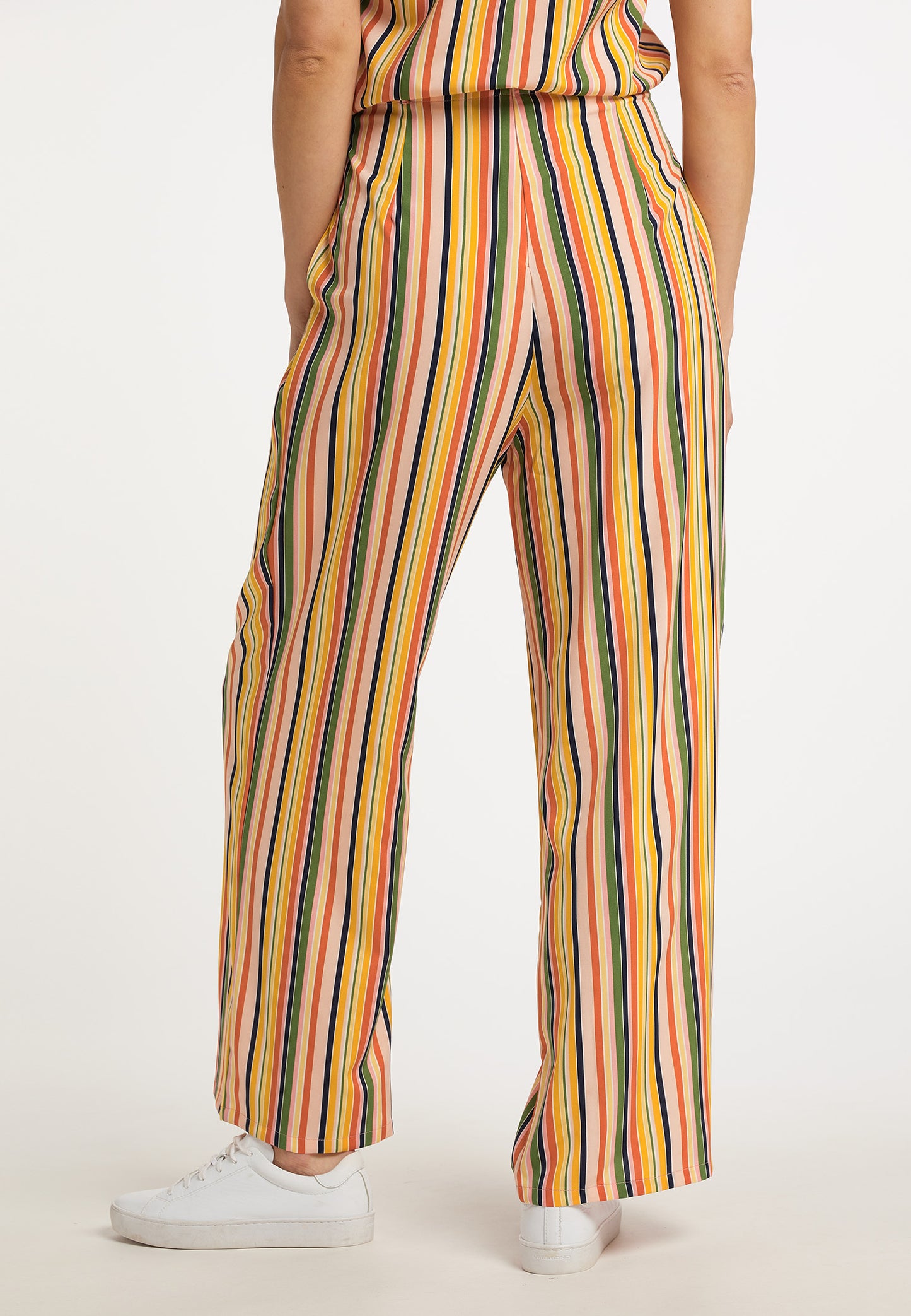 usha BLUE LABEL Women's Trousers With Stripes