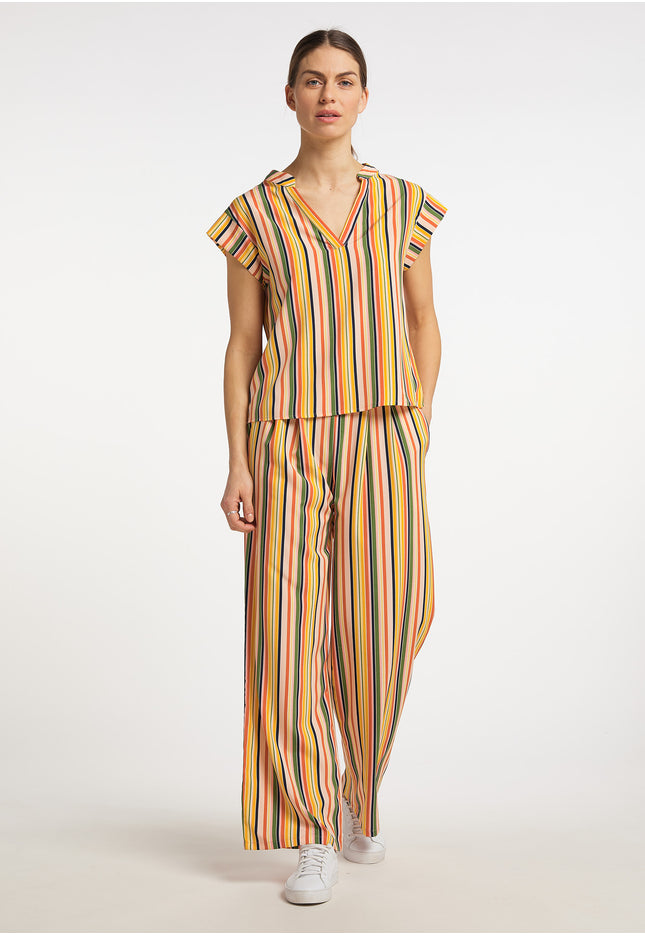 usha BLUE LABEL Women's Trousers With Stripes