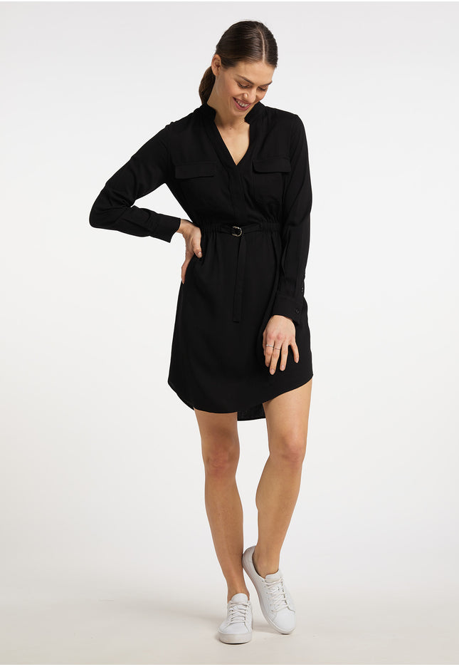 usha BLUE LABEL Damen Kleid mit langen Ärmeln