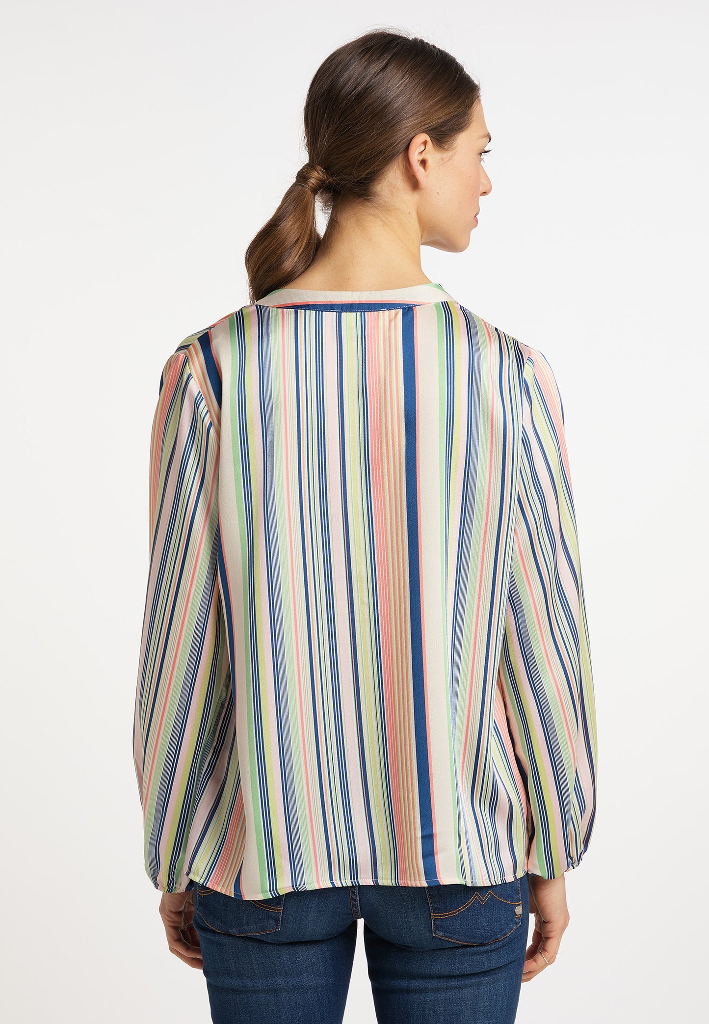 usha BLUE LABEL Women's Striped Blouse