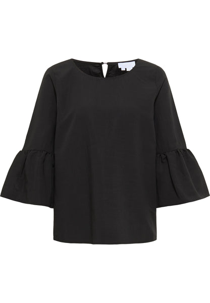 usha WHITE LABEL Women's Blouse With Trumpet Sleeves
