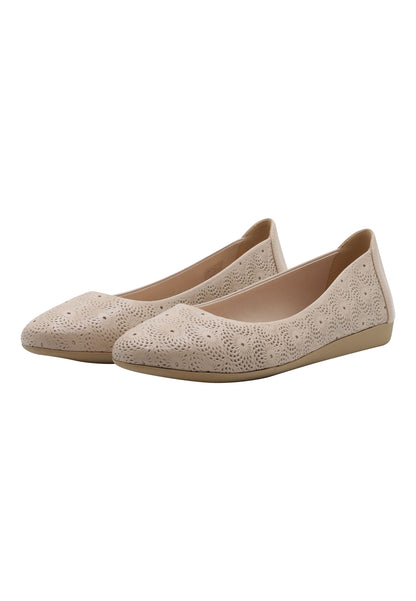 usha Damen Leder Ballerinas